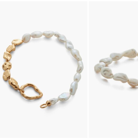 MONICA VINADER Jewelry - MONICA VINADER Pearl and Gold Bracelet
